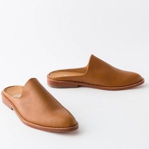 Fortress of Inca Adra Camel Leather Slide Mules